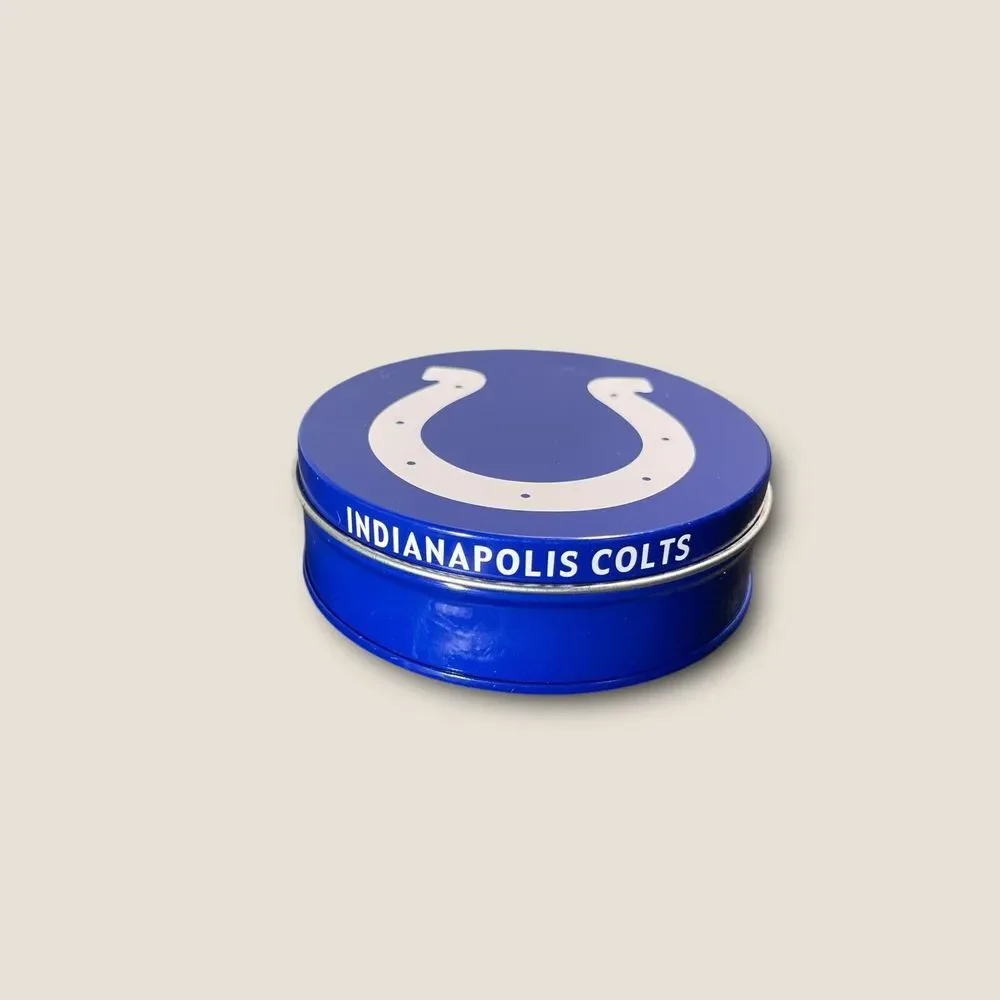 Indianapolis Colts 6pc Beverage Coaster Set Colts 5 Coasters/Tin Storage Box NFL